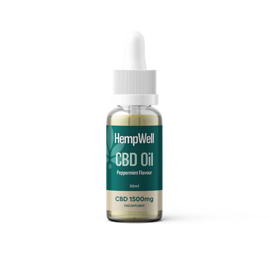HempWell CBD Isolate Peppermint (1500mg, 30ml)