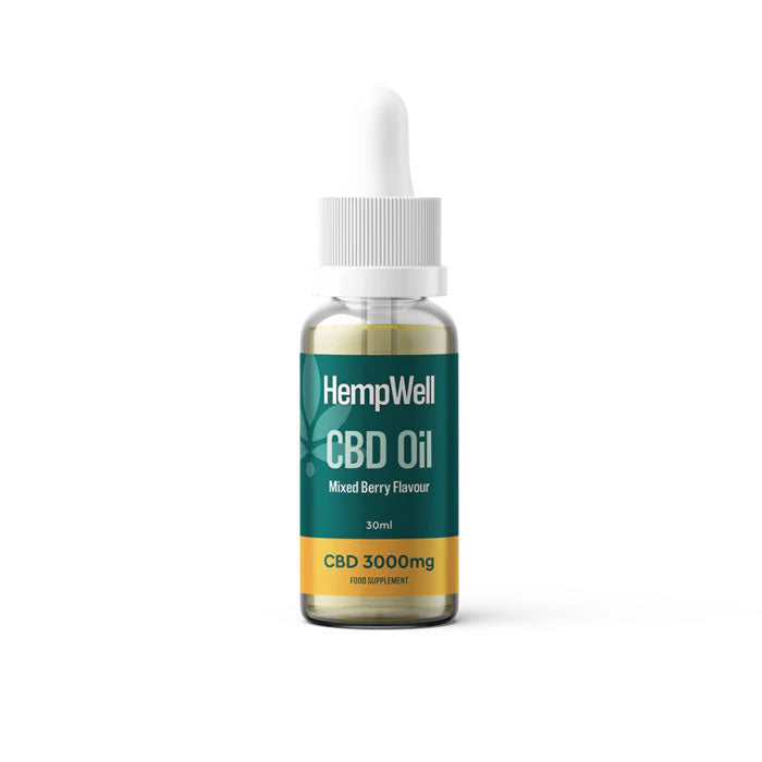HempWell CBD Isolate Mixade Bär (3000mg, 30ml)