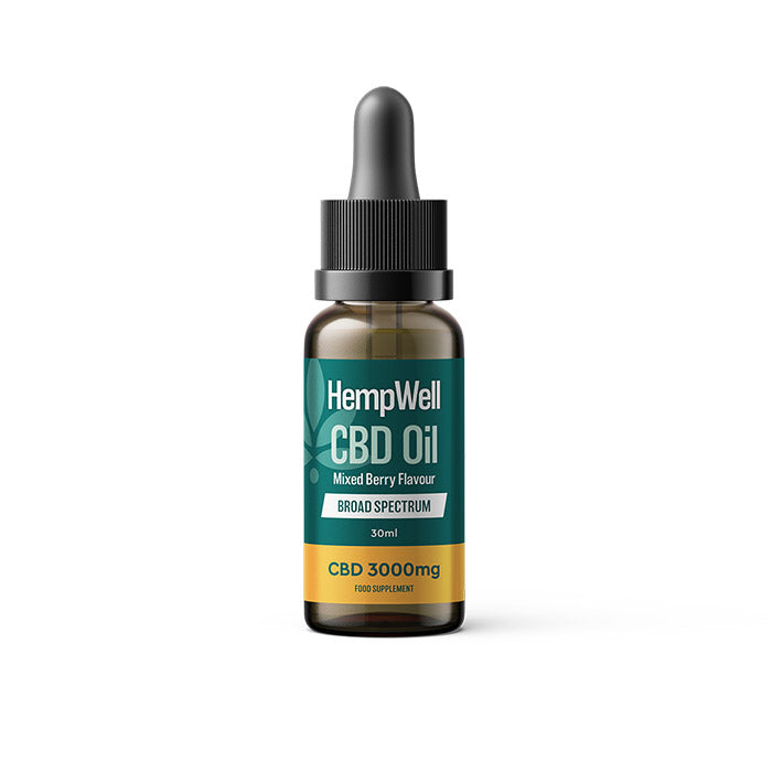 Hempwell CBD Olja Mixade Bär 3000mg CBD