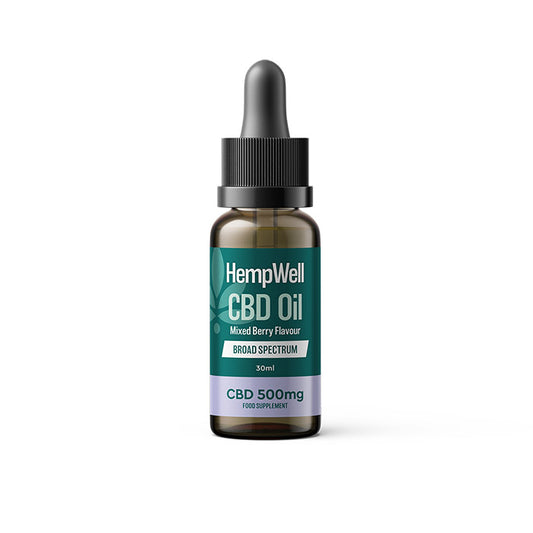 HempWell CBD Olja Berries 5% (30ml) - För nybörjare